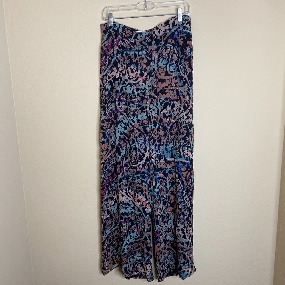 sonia rykiel silk wide leg palazzo pants